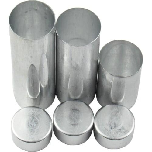 100pcs Dental Valplast Material OD26mm Dental Empty Aluminum Tube Cartridges for Flexible Dentures