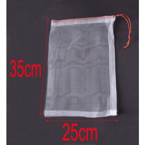 100pcs Nylon net bag shopping bag fruit insect proof bag bird proof bag rice seed bag breeding bag yarn net bag