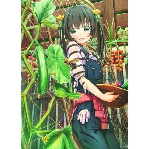 5D DIY Diamond Painting Chef Diamond Embroidery Cartoon Vegetables Cross Stitch Mosaic Rhinestone Kitchen Home Decoration