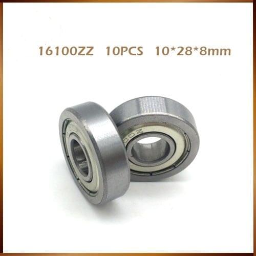 Free shipping 10PCS 16100-2Z 10x28x8mm ball bearing bike wheels bottom bracket repair bearing motor bearing 16100