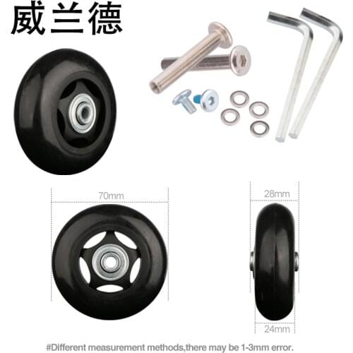 Suitcase OPU 70*28mm High Quality Axle Suitcase Unicycle Spare Accessories Travel Case Removable Silent Single Wheel Accessories