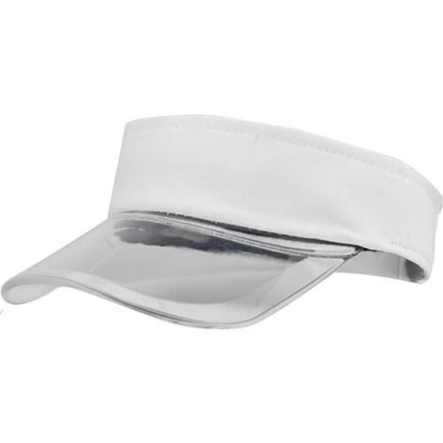 Fashion Caps For Women Men Visor Hat Solid Color Sun Protection Topless Transparent Baseball Cap Sports Sun Visor Hat Beach Hats