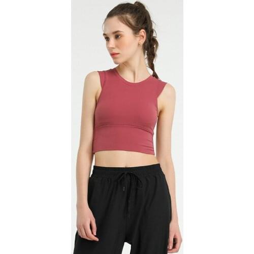 Classic Ladies Tank Solid Sports Bra Women Girl Underwear Fitness Outfit Running Yoga Vest Padded Crop Top