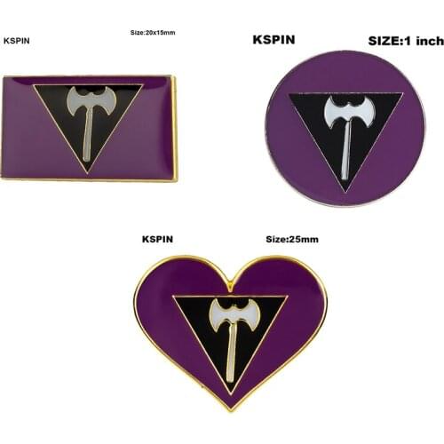 Lesbian Pride LGBT Pride Badge Lapel Pin Brooch