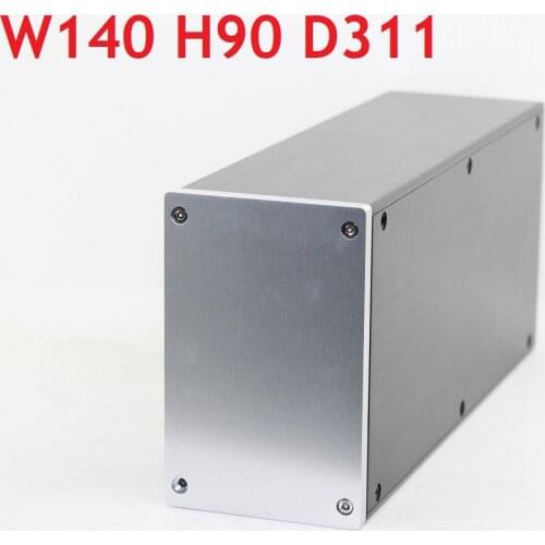 W140 H90 D311 Mini Size Multi Function Aluminum Chassis DIY Power Box Preamp Amplifier Rear Case DAC Decoder Enclosure 1409