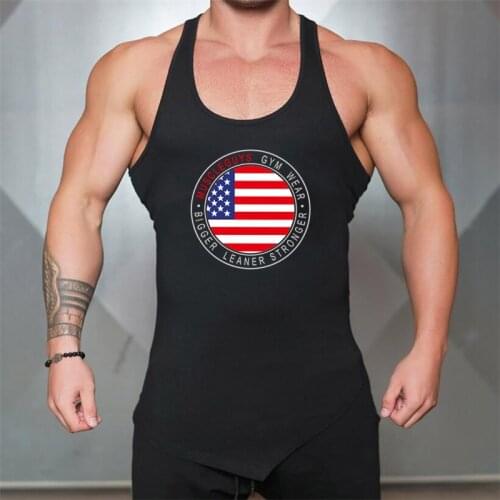 Muscleguys Men Tank top Gyms Workout Fitness Bodybuilding sleeveless shirt Male Cotton clothing Casual Singlet vest Undershirt