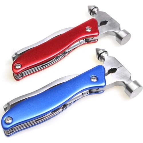 Outdoor Emergency Escape Tool Safety Seatbelt Cutter Window Glass Breaker LED Flashlight Multifunction for Camping, Car, Hiking