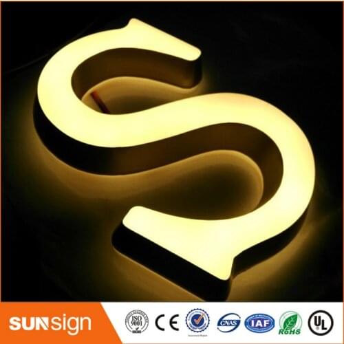 Wholesale business signs acrylic storefront led letter sign