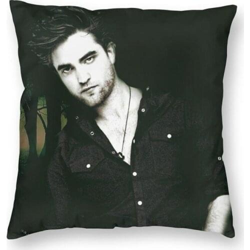 Personalized Cool Robert Pattinson Square Throw Pillow Cover Home Decor 3D Double-sided Printing Cushion Cover for Car