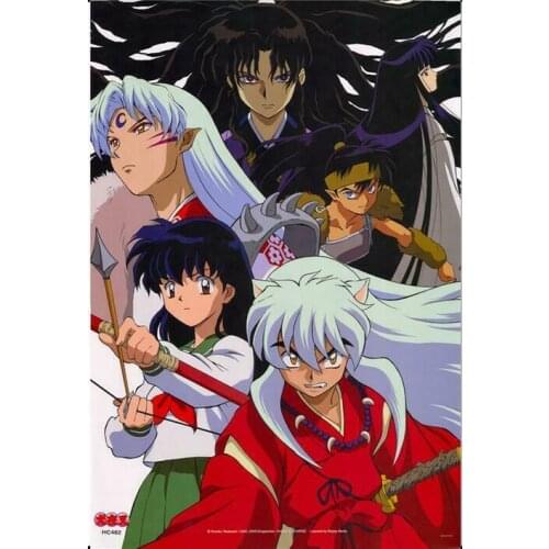 Japan Anime InuYasha Inu Yasha Art Film Print Silk Poster Home Wall Decor 24x36inch
