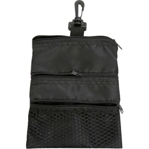 Portable Golf Ball Bags Holder Zipper Mesh Pouch Storage For Outdoor Training