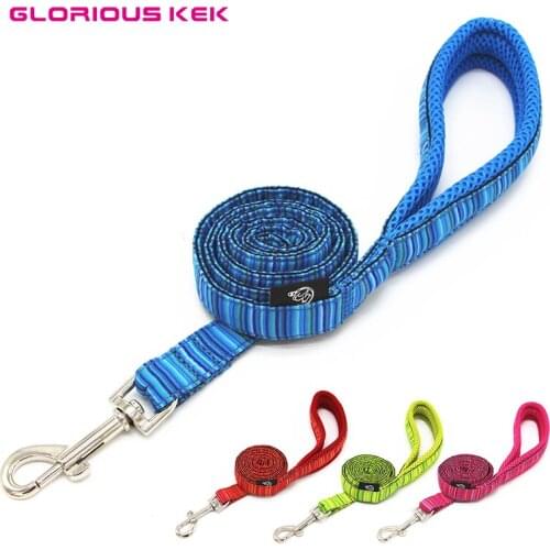 CLEARANCE SALE Dog Leash Nylon Soft Mesh Padded Dog Leash Rope Walking Training Dog Leads Outdoor Running Dog Pet Leash 4 Colors