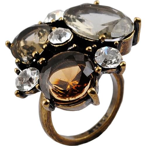Sticks Jewelry Rings With Crystals