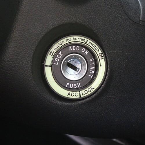 VCiiC Luminous Ignition Key Ring Sticker For KIA RIO K3 For Hyundai solaris Verna sonata elantra For TOYOTA COROLLA LEVIN 2014