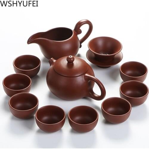 Yixing teapot Tea set filter teapot beauties handmade purple clay customized gifts Chinese Tea Set Tea ceremony supplies