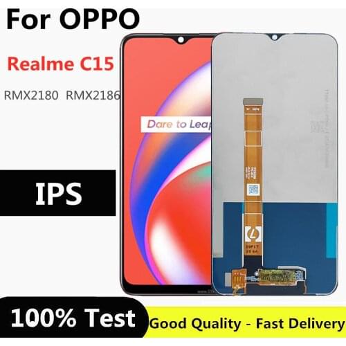 6.5 inch Black For Oppo Realme C15 2020 RMX2180 RMX2186 LCD Display Screen+Touch Panel Digitizer for OPPO Realme C15 lcd