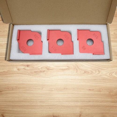 3pcs/set Radius Jig Router Templates Aluminium Alloy Radius Corners R5 R10 R15 R20 R25 R30