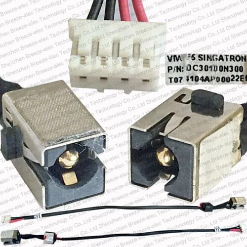 3pcs Original Laptop DC Power Jack socket cable connector for ASUS X73 X73TA R700V R700VD K75V K75VJ K75VD K75V QCL70 DC3010N300