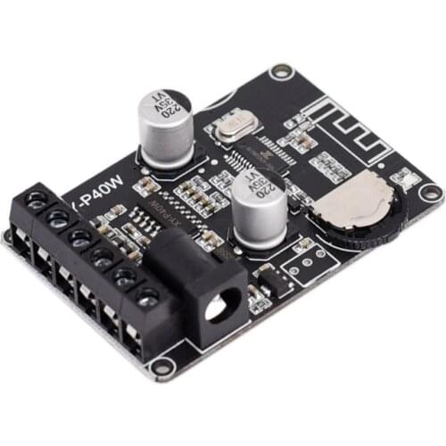 30W/40W Stereo Bluetooth Amplifier Board 12V/24V High Power Digital Power Amplification Module Car XY-P40W