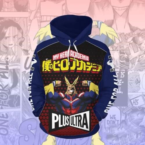 Anime Boku No My Hero Academia 3D Hoodies Cosplay men women Costumes Hoodies Sweatshirts Coat Jacket