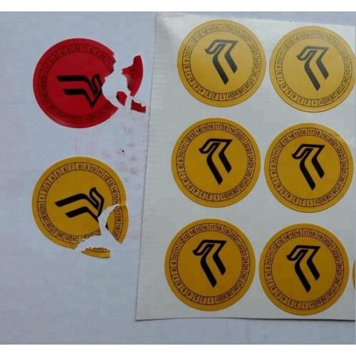 Anti-counterfeit Warranty Safety Seal Label One Time Use Fragile Paper Sticker