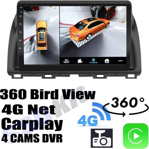 Car Audio Navigation GPS Carplay DVR 360 Birdview Around 4G System For Mazda CX-5 CX5 KE 2012~2017