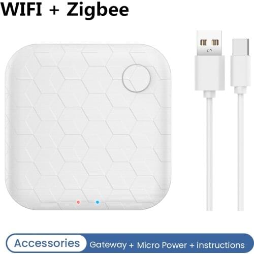 Tuya Zigbee 3.0 Hub Gateway WiFi Smart Home Bridge Wireless Remote Controller - Compatible with Alexa/Google Home