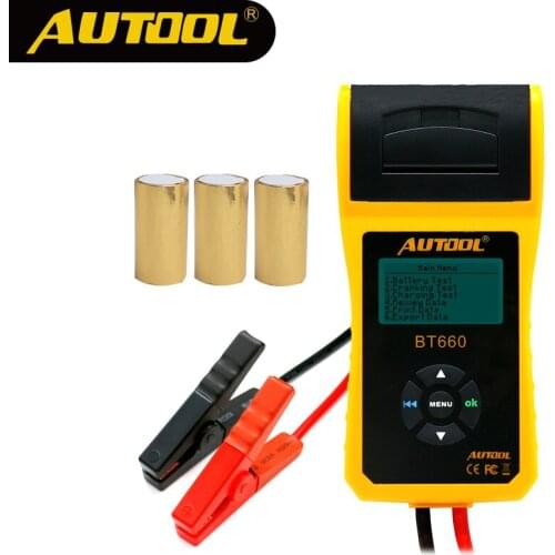 AUTOOL 12V laptop digital Car Battery load Tester for car