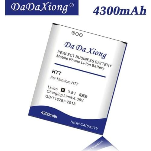 Da Da Xiong high capacity 4300mAh HT7 Battery for Homtom HT7 Battery for Homtom HT7 PRO Cell Phone Battery