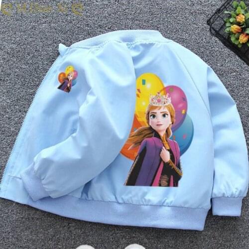 Frozen Spring and Autumn Girls' Jacket New Products Boys and Girls Outing Jacket Childrens Zipper Cardigan Jacket Toddler