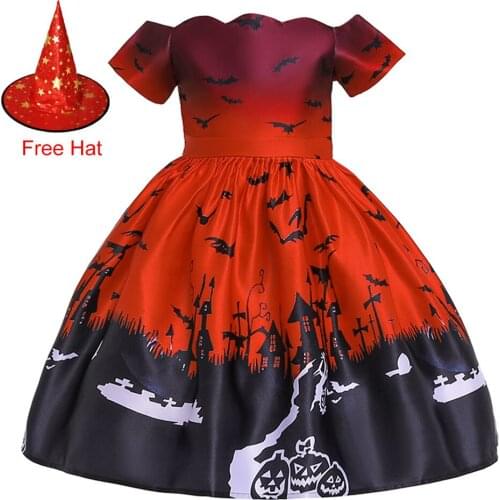 Halloween Children Costume Elegant Girls Dress Princess Dress for Girls Wedding Gown Kids Dresses for Girls Birthday Party Dress