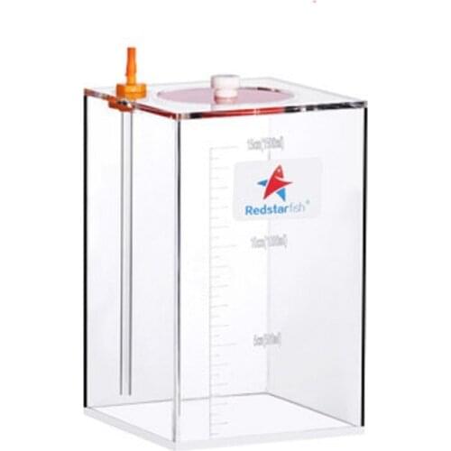 DW Aquarium Red Starfish Dosing Pump Scale Liquid Storage Bucket With Scale 1.5L/2.5L Liters High Quality Acrylic made Reef