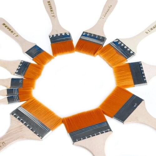 H05B 12Pcs Wooden Oil Painting Brush Artist Acrylic Watercolor Paint Art Supply Tool