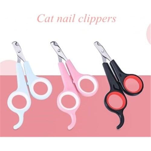 Pet nail clippers cat nail clippers cat stainless steel nail clippers pet cleaning supplies