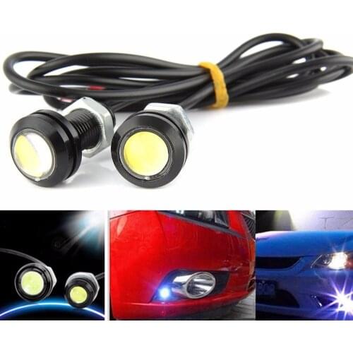 2X 9W Eagle Eye Lamp Daylight LED DRL Fog Daytime Running Car Tail Light 18MM White DC 12V 24V