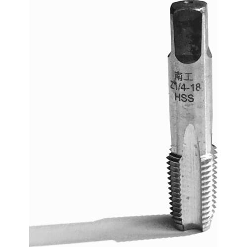 Free shipping 1pc HSS4241 made NPT/Z 1/4"- 18 Pipe Taper Tap hss machine taps for pipes inner threading making