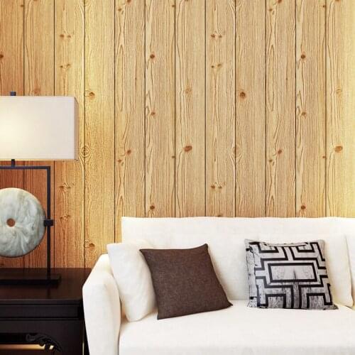 Panels Wood Wood Grain Wallpaper For Walls Roll Hotel Bedroom Living Room Kitchen Home Decoration Wallpapers 3d Wall Covering