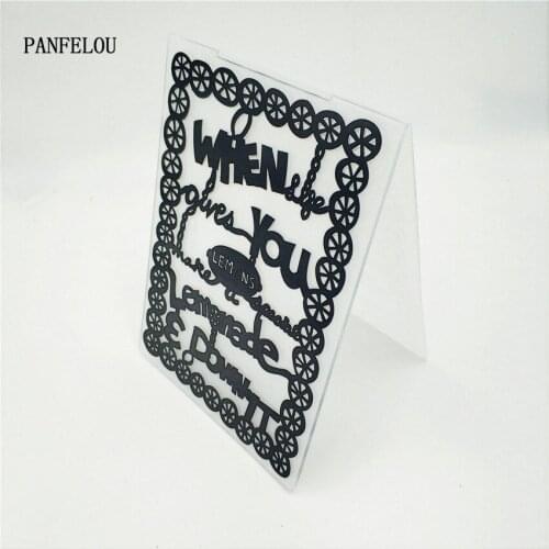 HOT plastic Photo frame craft card making paper card album wedding decoration clip Embossing folders