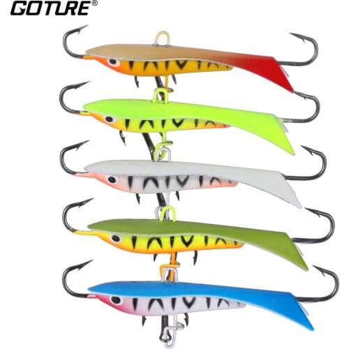 Goture Snap Winter Ice Fishing Lure Jig Balancers Vertical Jigging Bait For Saltwater Game Fish,Walleye,Panfish