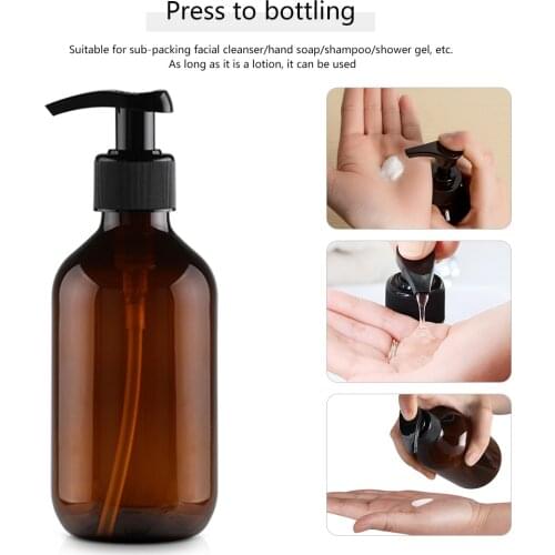 Recyclable Lotion Pump Bottles Non-slip PET Empty Hand Sanitizer Container Dispenser Bottles Non-slip Spray Squeeze Container