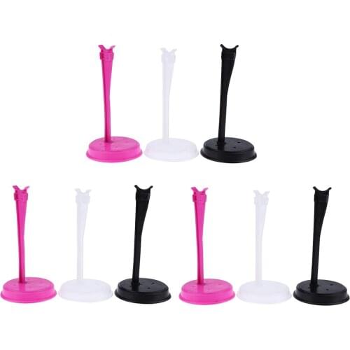 9 Pieces Adjustable Doll Stand Display Holder with Base for Doll