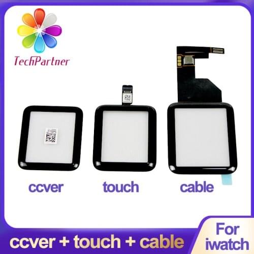 1Pcs 38mm 42mm Touch Screen Digitizer For i Watch Series 2 3 S2 S3 LCD Front Glass Sensor Outer Panel Cover With Flex Cable