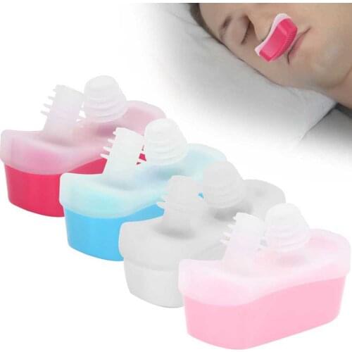 Silicone Snoring Solution Anti Snoring Device Electric Snore Stopper Nose Vents Snore Nasal Dilator Better Sleep Breath Aid