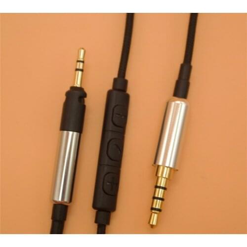 3.5mm to 2.5mm Replacement Upgrade Cable Cord Cable Line with Mic for Sennheiser HD598 HD558 HD518 HD595 HD579 HD599 Headphones