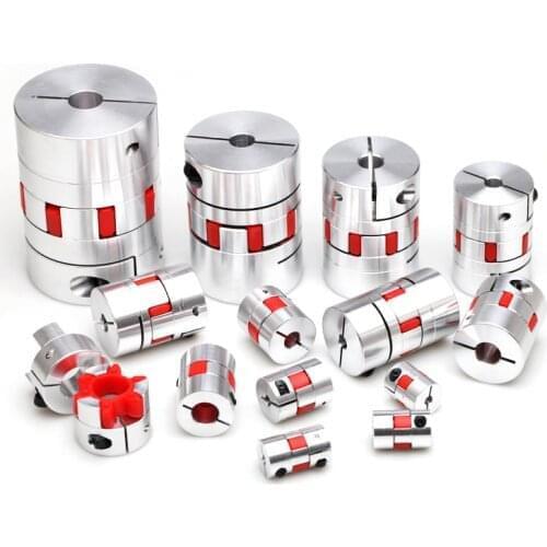 Factory CNC Motor Jaw Shaft Coupler Flexible Spider plum Coupling D25 L30 4mm 5mm 6mm 6.35mm 8mm 9mm 10mm 12mm Elastic coupling
