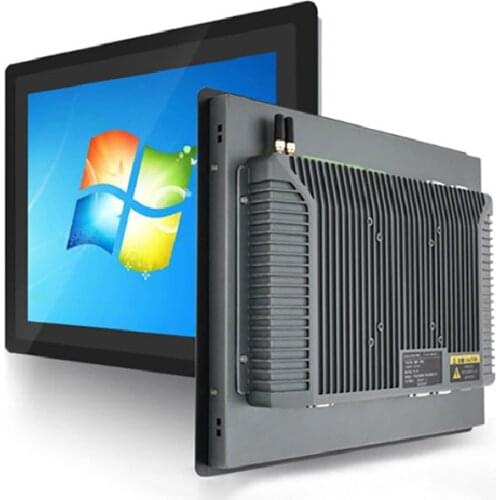 10.4 12.1 15 Inch All In One Industrial Fanless Tablet PC Built-in Capacitive Touch Glass WIFI COM Water-proof Frame