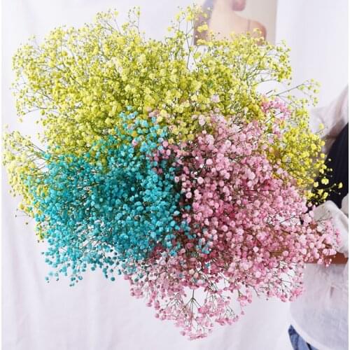 100g Gypsophila Long-Preserved Flower Bouquet Gift Babys Bouquet Babysbreath Flower Gedroogde Wedding Accessories