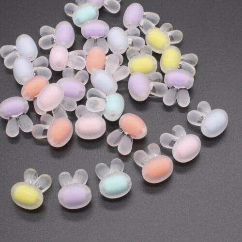 20pcs Matte Rabbit Beads for Jewelry Making,Earring Making Necklace Accessories