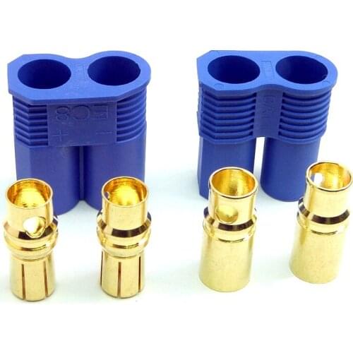 5 pairs EC8 banana plug 8mm electricwire connector silicone cable plug large current aircraft car ESC connector crimp terminal