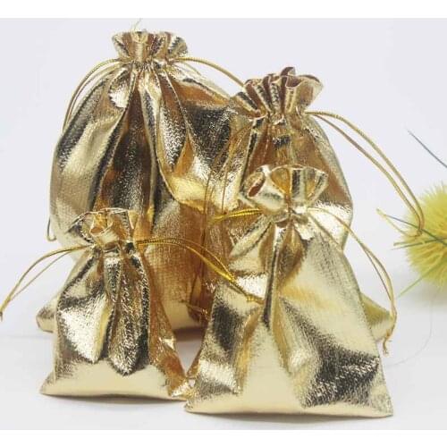 50pcs/1lot Christmas Wedding Gift Jewelry Protection Pouches Smooth Dust-proof Anniversary Present Soft Bags7X9CM 9X12CM 10X15CM